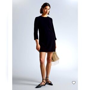 & Other Stories Paris Atelier Black Velvet Open Back Dress